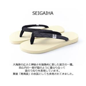 ビーチサンダル GETA SETTA SEIGAIHA GETASETTA ゲタセッタ ゲタ セッタ 下駄 草履 伝統文様 天然ゴム お祝い GIFT 贈り物 旅 浴衣 着物 ワンピース｜yumenetshop