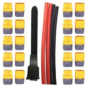 10ペアAmass XT-60 XT60Hプラグオスとメスコネクタ シースハウジング付き for