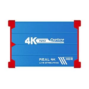 TreasLin 真の4K録画 ゲームキャプチャーボード USB3.0 ビデオキャプチャカード 4K60FPS入力 4K60FPSパススルー 4K30