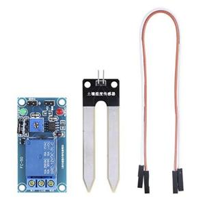 Arduino用Akozon DC12V土壌水分センサーリレーコントロールモジュール自動散水スイッチ土壌水分センサー高感度湿度水分水分計