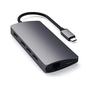 Satechi V2 マルチ USB-C ハブ 8-in-1 (スペースグレイ) 4K