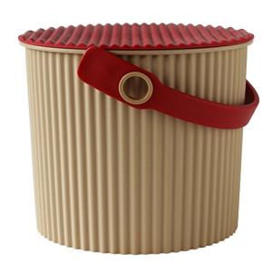 八幡化成 フタ付きバケツ オムニウッティ カフェオレ mini 4L sceltevie omnioutil スカンジナビアン 236351