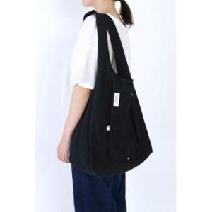 ラップスナップボタンでコンパクト持ち運びに便利なエコバッグ・ユニオン(ブラック)