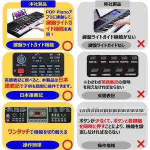 【アプリ連動 鍵盤光る 日本語表記】 電子キー...の詳細画像2