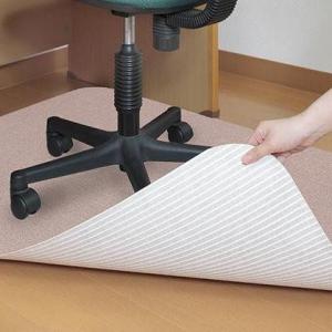 薄くてズレにくい!デスク足元マット　GR・グリーン(KI-62)