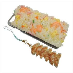 日本職人が作る  食品サンプル iPhone7ケース/アイフォンケース　焼き飯　ストラップ付き　IP-711｜yumeoffice