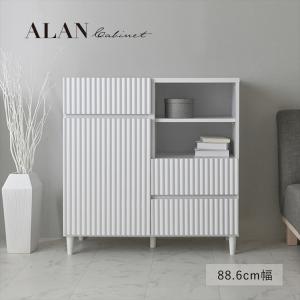 H17K72 北欧スタイル サイドボード 8段引き出し MODERN DECO デンマーク製 サイドボード リビングチェスト