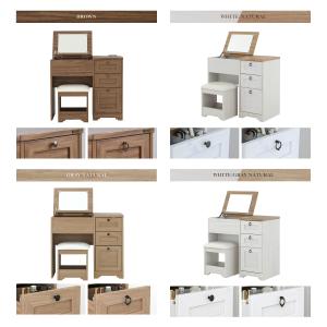 ANRIデスクドレッサー 80cm幅 6色展開...の詳細画像5