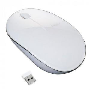 ナカバヤシ　無線　3ボタン　Blue　LEDマウス/ホワイト　MUS-RKT153W