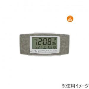 保土ヶ谷電子販売　FORMIA(フォルミア)　電波デジタルクロック　ホワイト　HT-033RC