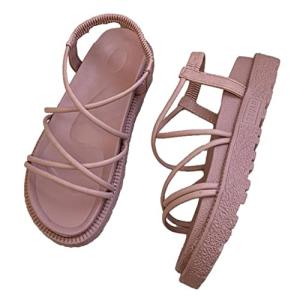 ニブンノイチスタイル サンダル 厚底 美脚 編み上げ メッシュ レディース (オフホワイト measurement_23_