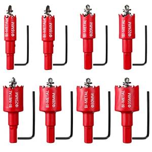 リッセイ ホールソー バイメタル セット 穴あけホルソー バイメタル軸付 ホルソー工具 切削工具 鉄 アルミ 石膏ボード プラスチック 木材 ド