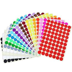 カラーラベル カラーステッカー 円形ステッカー ラベルシール 丸型 かわいい丸シール 丸型スタンプアート ラウンドアワードシール 剥がせるシール