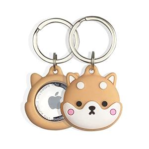 NikalaJP Airtag 保護ケース しばいぬ TPU For Airtag ケース 全面保護 紛失防止 軽量 男女兼用 for Airt