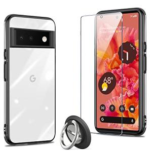 Google Pixel 6 ケース黒 半透明 薄型 シリコー