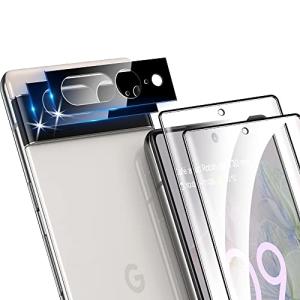 For Google Pixel7 Pro ガラスフィルム + Pixel7 Pro カメラフィルム レンズ画面保護 耐衝撃 硬