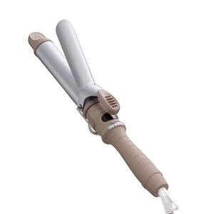 SALONIA セラミックカールヘアアイロン ユーアンドミー ベージュ 32mm 海外対応 プロ仕様 MAX210