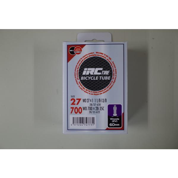IRC　WO 700x28-35C(28/35-622) 英式バルブチューブ　バルブ長:60mm