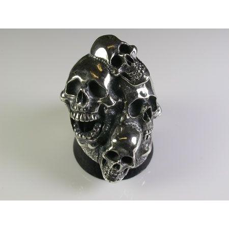 スカルリング Quadrophenia（ クァドロフェニア ） 髑髏リング シルバーリング ドクロリ...