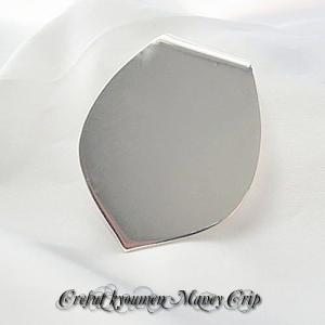 クレスト(鏡面)マネークリップ シルバー製マネ...の詳細画像4