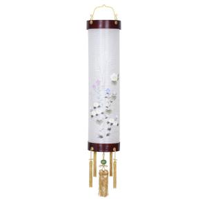 盆提灯 八女提灯 吊り提灯 住吉 菊蒔絵絵入 9号 （P25)(8218-09301 
