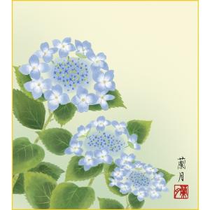 紫陽花　絵 透明水彩画 紫陽花（あじさい）F10サイズ 額縁付 原画 新築