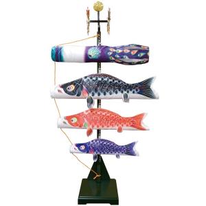 徳永 鯉のぼり 室内用 室内飾り鯉のぼり  80cm鯉3匹  星歌スパンコール｜yumesaki