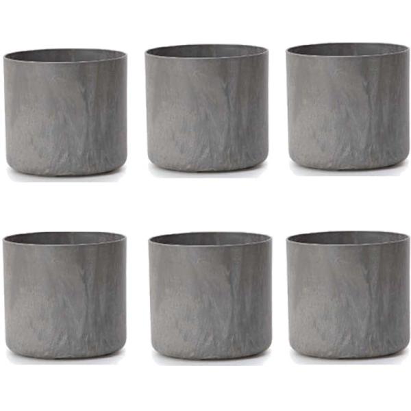 花・観葉植物用ポット アートストーン シリンダー R M 15 6個入り ar-003h15e [K...
