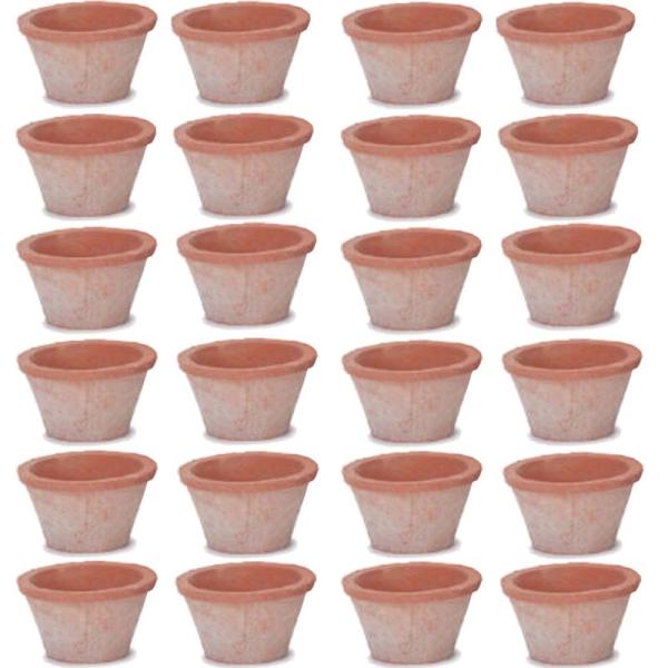 花・観葉植物用ポット モスポット スタンダード 赤土 XS 3号 24個入り ms-100r03e ...