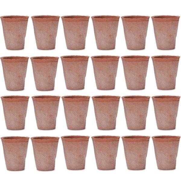 花・観葉植物用ポット モスポット ローズ 赤土/グレー XS 3号 24個入り ms-300r03e...