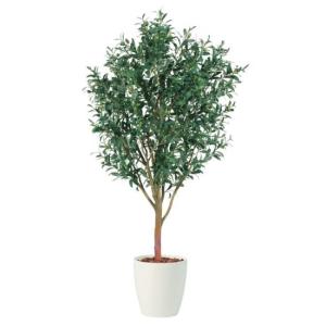 人工観葉植物 ライプオリーブ 180 ポット付き 高さ180cm （P79-91393) （代引き不可）