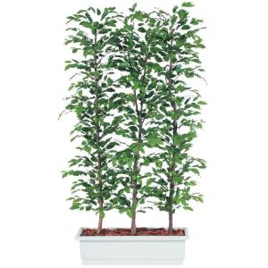 人工観葉植物 ベンシャミナスプラッシュ パーティション 180 natural ポット付き 高さ180cm （P61-96370) （代引き不可）