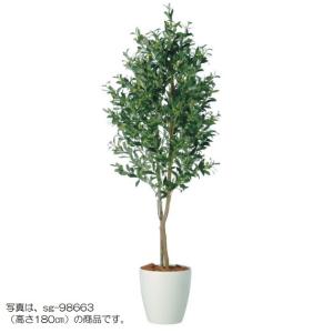 人工観葉植物 ライプオリーブデュアル 200 ポット付き 高さ200cm （P79-98661) （代引き不可）