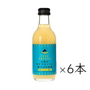 【栽培期間中農薬不使用 ゆず使用】 柚子スカッシュ 6本 ケース｜Mサイズ 200ml 瓶 高知県産 ユズ 柚 無添加 本格派 サイダー 炭酸飲料水 Yuzu Squash 割り材｜yumesanchi