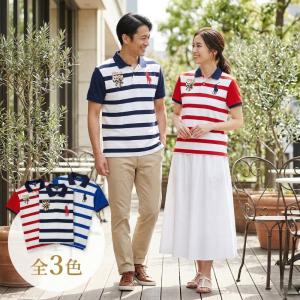 POLO RALPH LAUREN ボーダー 鹿の子 半袖 ポロシャツ メンズL POLO RALPH LAUREN（ポロ・ラルフローレン） ラルフローレン ボーイズ