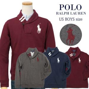 ポロ ラルフローレン トレーナー ビッグポニー ショールカラー メンズ レディース ブランド POLO by Ralph Lauren ボーイズサイズ #323770693｜yumesse