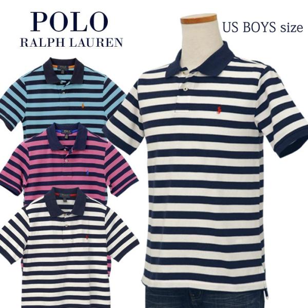 ポロ ラルフローレン ポロシャツ 半袖 メンズ レディース 鹿の子 綿100% ボーダー POLO ...