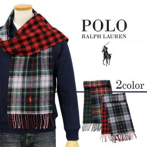 ポロ ラルフローレン マフラー タータンチェック リバーシブル メンズ レディース ブランド POLO Ralph Lauren ＃pc0611