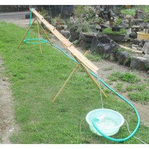竹◇流しそうめんキット◇4m◇樋1m4枚・竹足支柱1m15本(