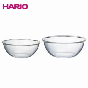 HARIO 耐熱ガラス製浅型ボウル 2個セット MXPA-2806