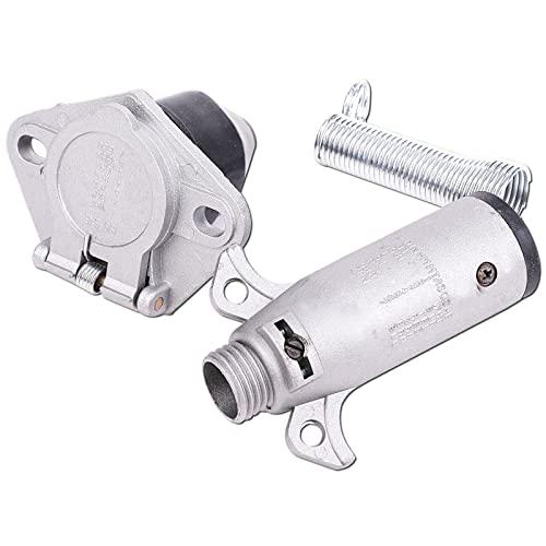 牽引 配線 コネクター 7極 カプラー ソケット ボート ジェットスキー キャンピング キャラバン ...