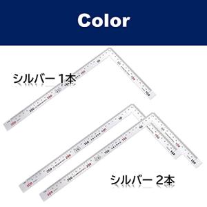 曲尺 矩尺 指矩 差金 直角 厚手 広巾 ステ...の詳細画像1