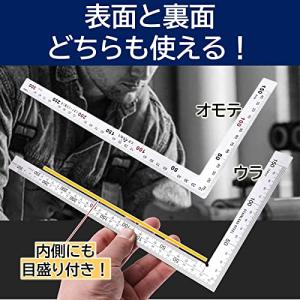 曲尺 矩尺 指矩 差金 直角 厚手 広巾 ステ...の詳細画像3
