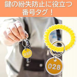 ドア番号タグ クローク キーラベルタグ キーホ...の詳細画像2