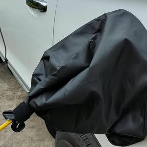 ルボナリエ EV充電ポートカバー 防水 磁石吸着 電気自動車充電ポート防水カバー ブラック
