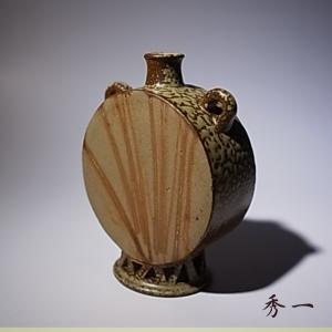 備前焼　るい座花入　茶道具　花壺 備前焼 るい座花入 茶道具 花壺