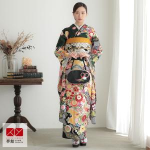 未仕立て 振袖 22点セット「東京レトロ 白 百合に乱菊」仮絵羽 振り袖