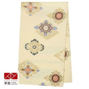 訪問着、着物、帯 帯 レンタル 正絹 訪問着用帯 金 華文に襷 B861 : 京都着物レンタル夢