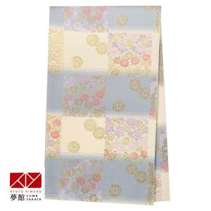 帯 レンタル 正絹 訪問着用帯 金 華文に襷 B861 : 京都着物レンタル夢