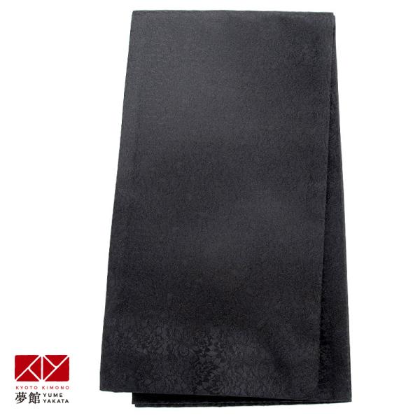 帯 レンタル 振袖用帯 黒 花々 B1995